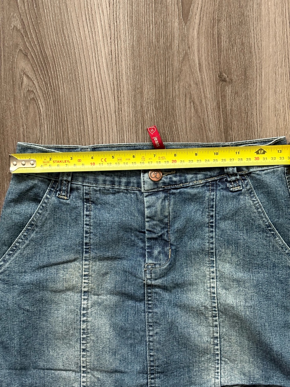 Y2K Urban Behavior Faded Blue Denim Mini Skirt - Picture 4 of 4